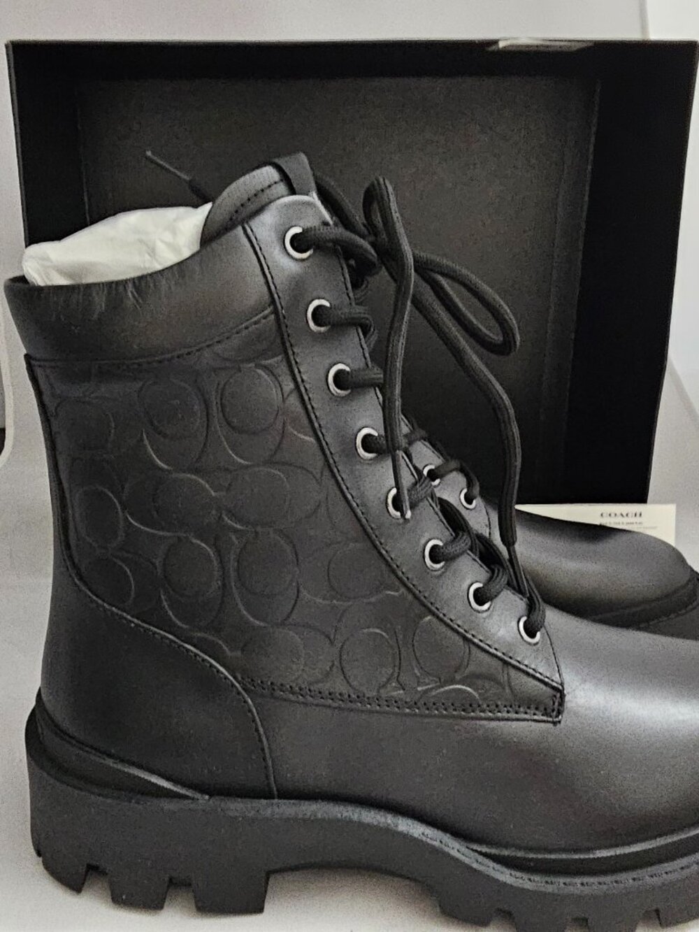 Coach Men's CitySole EMB Boot! Brand New in Box!